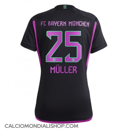 Maglie da calcio Bayern Munich Thomas Muller #25 Seconda Maglia Femminile 2023-24 Manica Corta